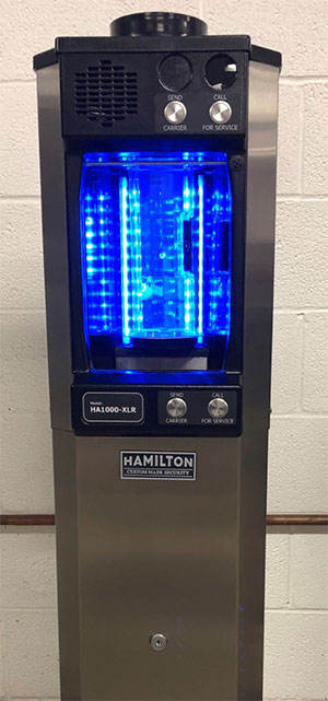 Hamilton Security Launches UVC Light Kit, Antimicrobial Carrier for Drive-through Banking
