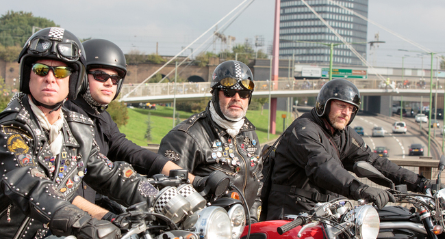 Security Video Shows Bikers Fleeing Gunfire and Guiding Others to Safety