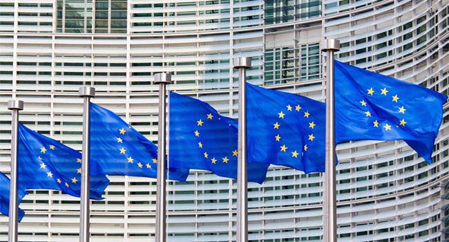 european union flags